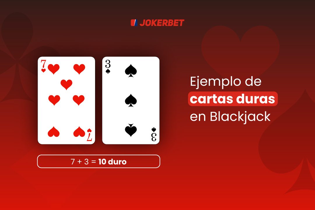 ejemplo cartas duras blackjack