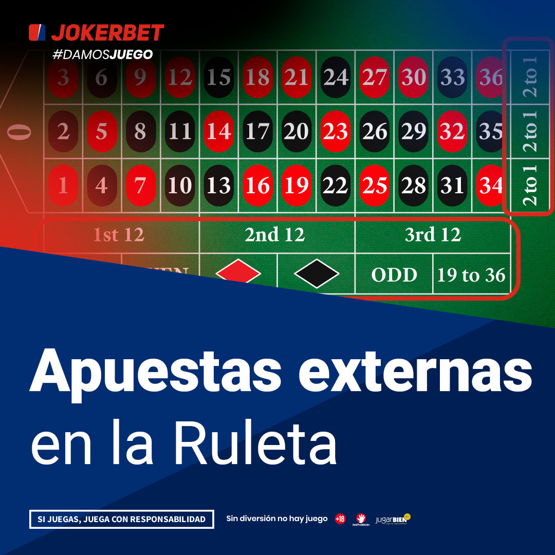 apuestas externas en la ruleta