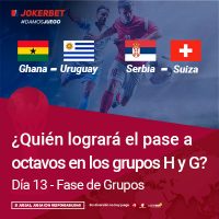 Pase A Octavos Grupos H Y G