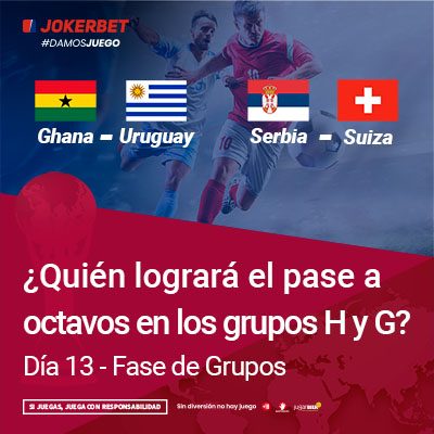 Batalla Por La Segunda Plaza De Los Grupos G Y H – Día 13