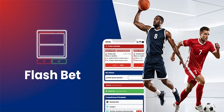 Función Flash Bet para realizar micro apuestas deportivas en directo