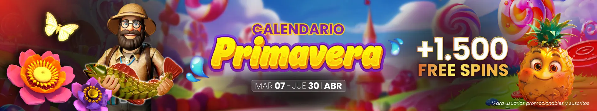 banner calendario de Primavera