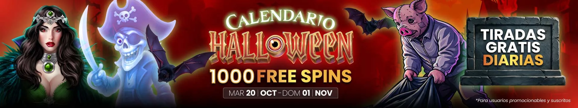 banner calendario Halloween
