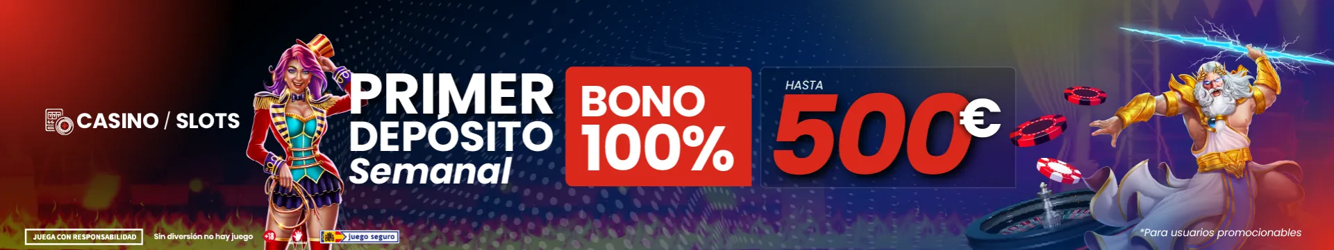 Banner bono primer depósito