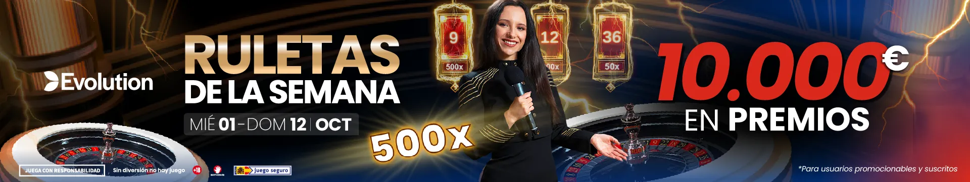 torneo de ruletas virtuales en el casino live de JOKERBET