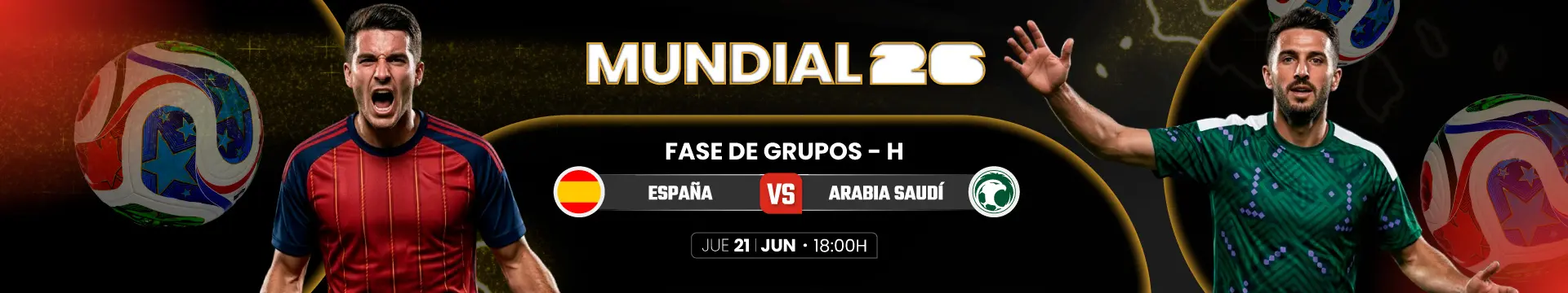 Cuotas y pronósticos del partido de fútbol España - Arabia Saudí en Jokerbet.es