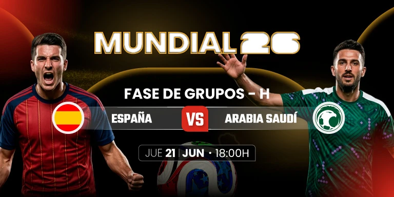 Cuotas y pronósticos del partido de fútbol España - Arabia Saudí en Jokerbet.es