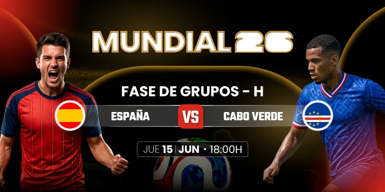 Apuestas y cuotas del partido España contra Cabo Verde por el Mundial 2026 en JOKERBET