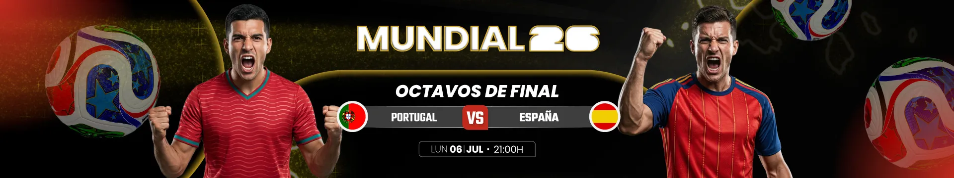 Cuotas y pronósticos del partido de fútbol Portugal vs España en Jokerbet.es