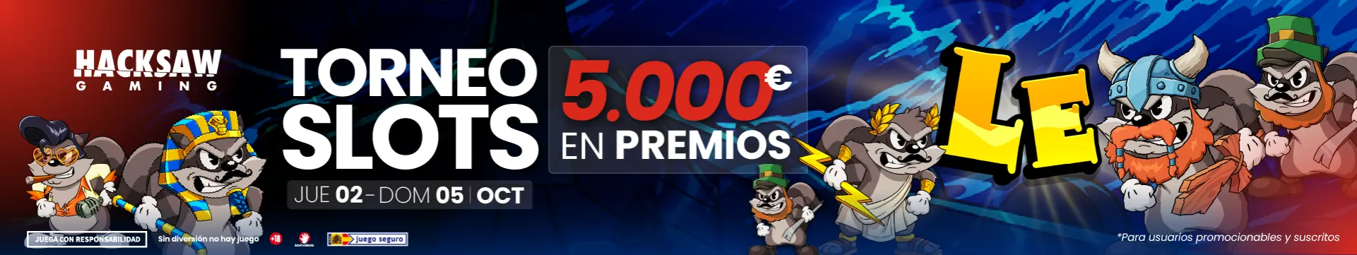 Torneo de slots online y tragamonedas online en JOKERBET