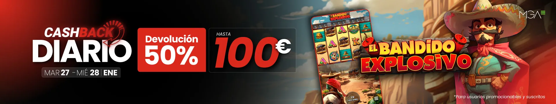 Promoción Cashback Slots