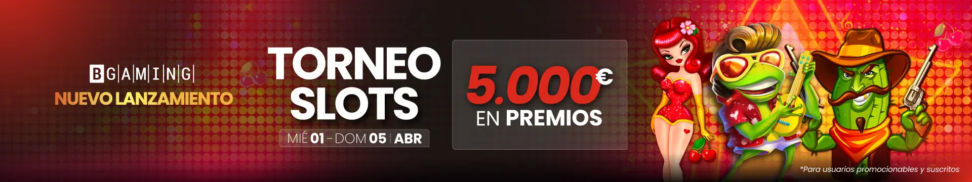 Torneo de slots online y tragamonedas online en JOKERBET