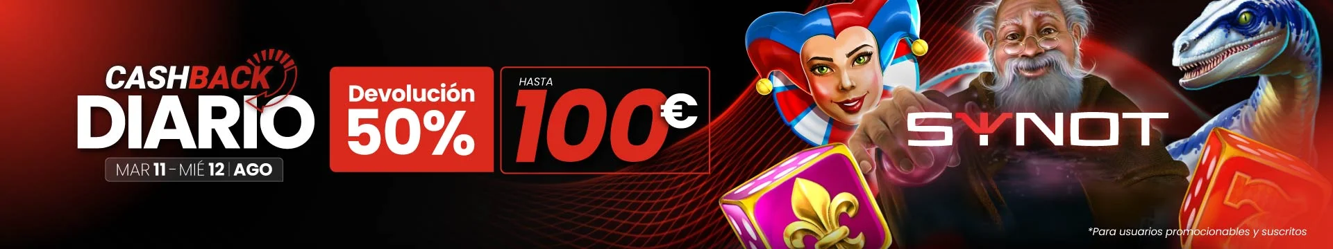 Promoción Cashback Slots