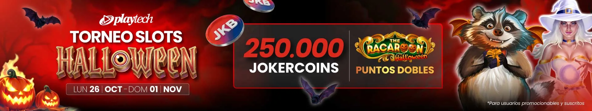 Torneo de slots online y tragamonedas online en JOKERBET