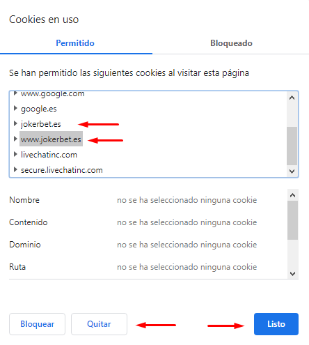 Cómo borrar cookies en navegador
