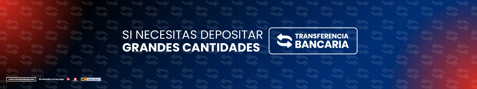 Banner casino transferencia bancaria