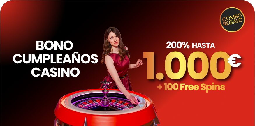 Bono de cumpleaños casino: 100 Free Spins sin depósito y 200% extra