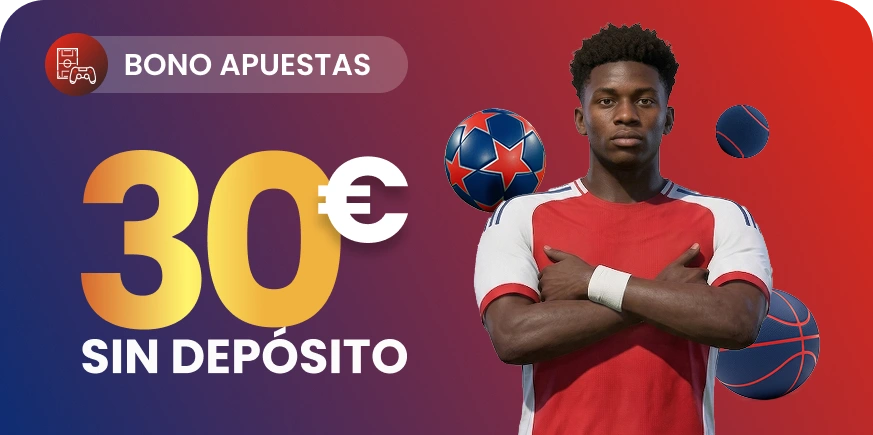 Bono sin depósito para Apuestas Deportivas: 20€ más Freebet de 10€