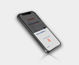 imagen de inicio con huella en la app