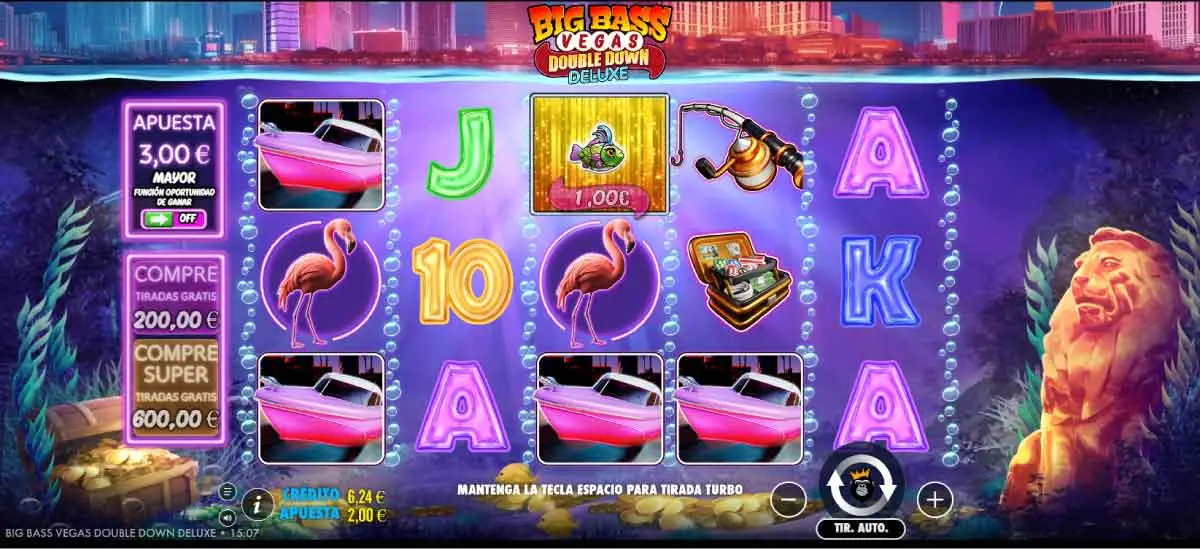 Slot Big Bass Vegas Double Down Deluxe JOKERBET, tragaperras bar de 5 rodillos