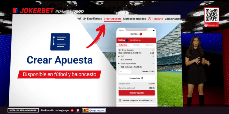 función crear apuestas