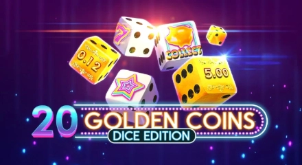 20 Golden Coins Dice Edition - Juego de tragaperras de EGT - Amusnet 