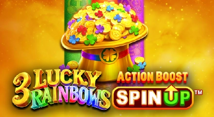 Tragaperras-slots - 3 Lucky Rainbows Action Boost Spinup