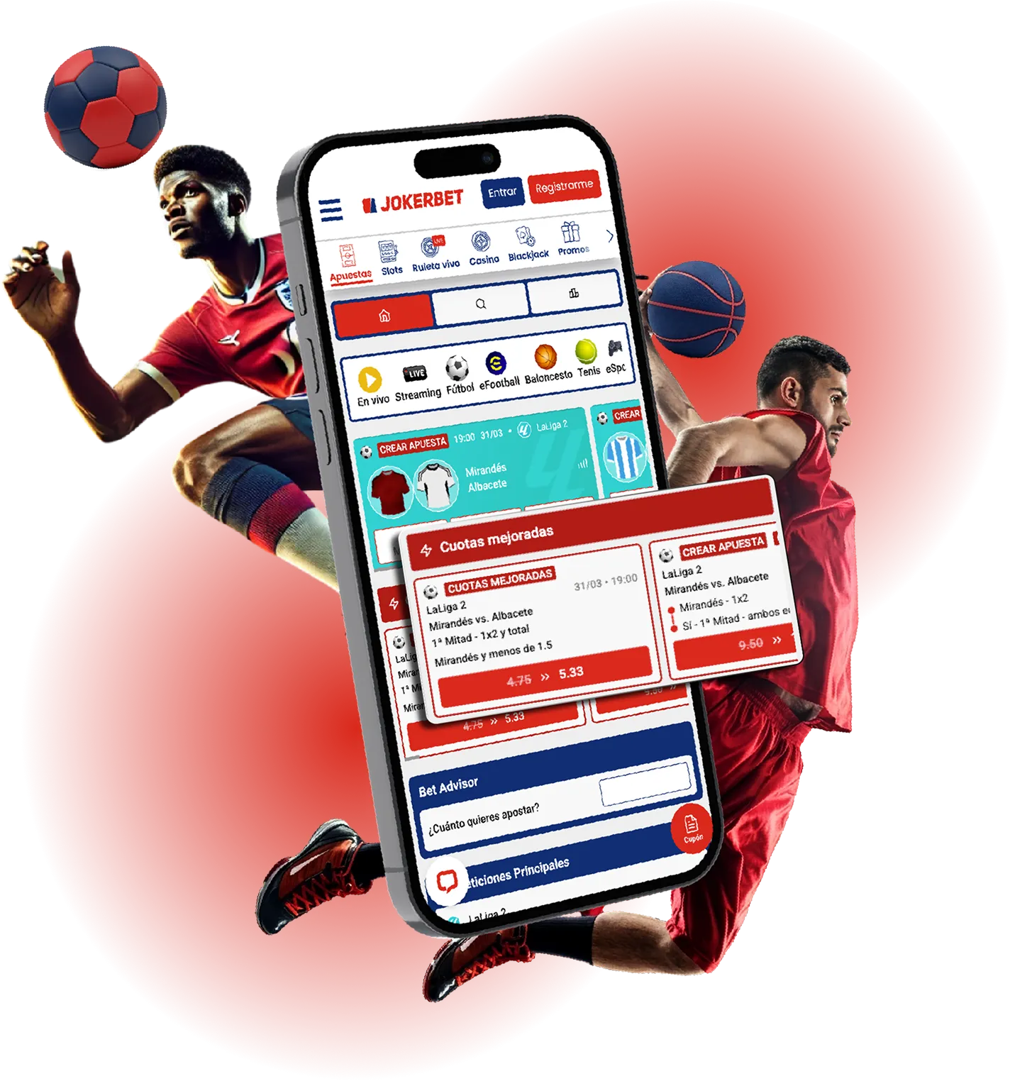 Jugadores fútbol Jokerbet